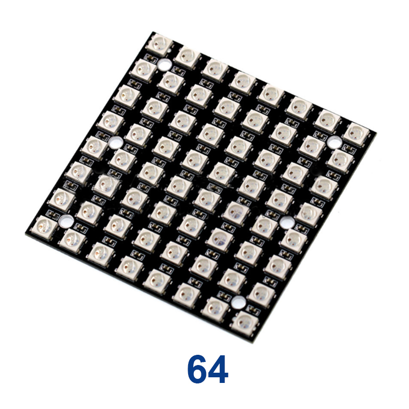 Square Neopixel Light 4/16/25/64 WS2812 5050 RGB With Integrated Driver Square Neopixel Light 4/16/25/64 WS2812 5050 RGB With Integrated Driver